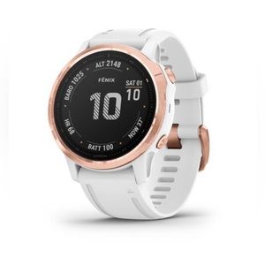 fēnix® 6S - Pro and Sapphire Editions Pro - Rose Gold-tone with White Band